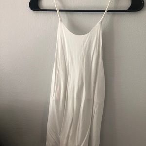 Basic white H&M super soft tank with cross back. S